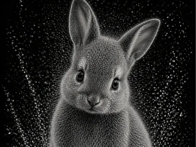 HueForge model: Baby Rabbit – Baby Animals Series EASY PRINT by Hueforge Maker