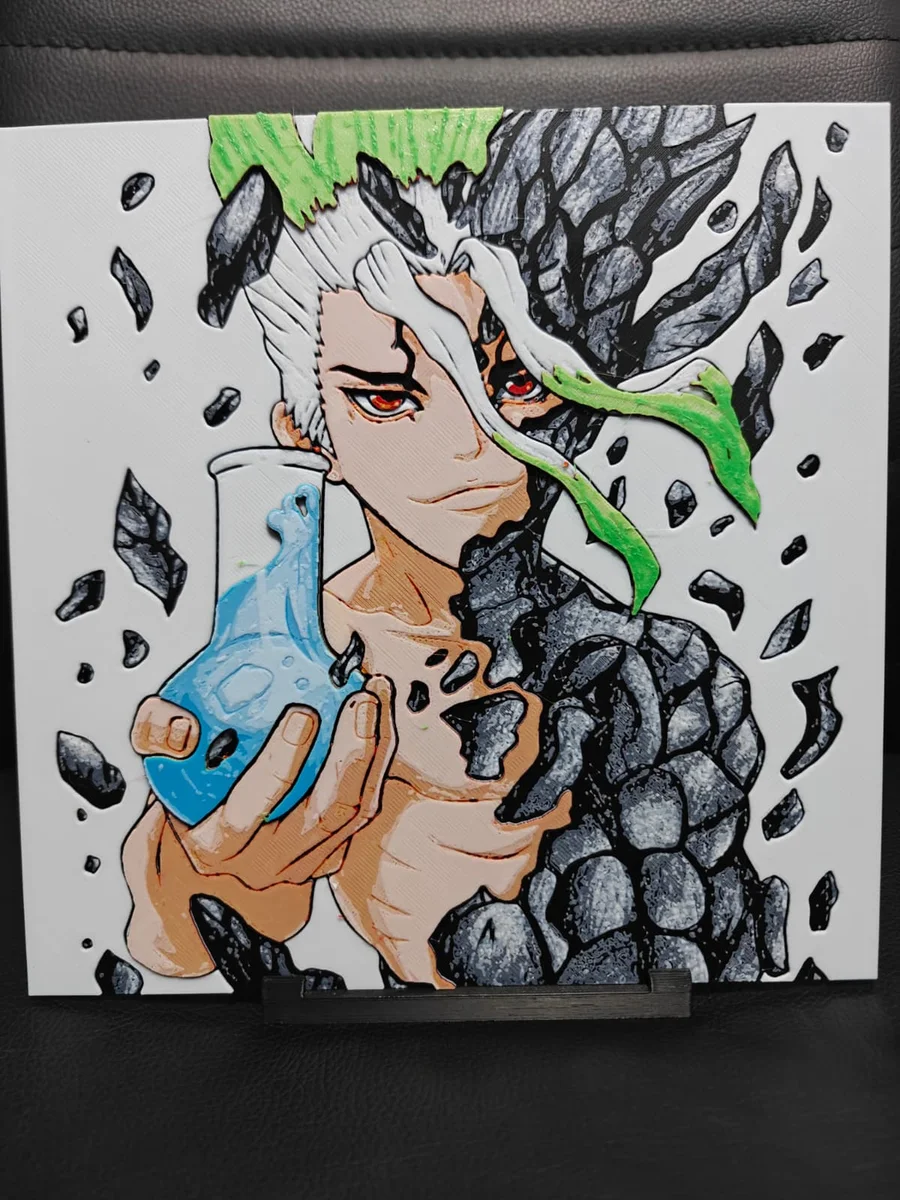 Senku Ishigami Dr. Stone by TheHueforgeLady HueForge model: Senku Ishigami Dr. Stone by TheHueforgeLady