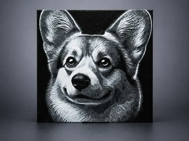 HueForge model: Corgi dog by Aleksandr