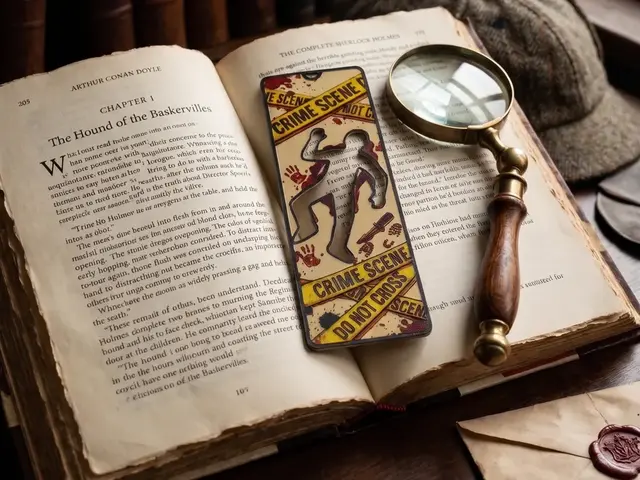 HueForge model: Crime Scene, Mystery Bookmark by 3djd