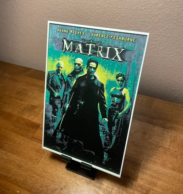 HueForge model: Hueforge - The Matrix - Movie Poster by Cloudy Nostalgia