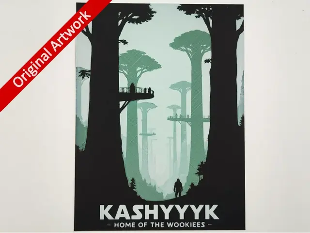 HueForge model: Kashyyyk travel poster - hueforge by Altf4-Formation