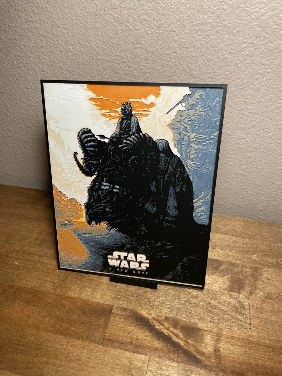 Star Wars - A New Hope by Cloudy Nostalgia HueForge model: Star Wars - A New Hope by Cloudy Nostalgia