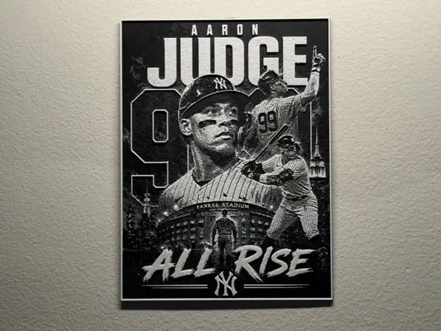 HueForge model: Aaron Judge New York Yankees Player Card HueForge by liv_3d