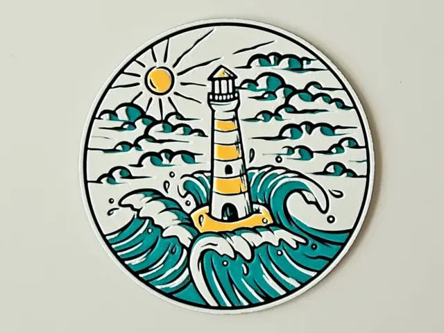HueForge model: "Beacon's Call" - Coasters by C3D