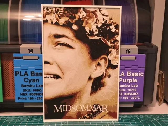 HueForge model: Midsommar Movie Poster - Hueforge Art by Lumpy3D