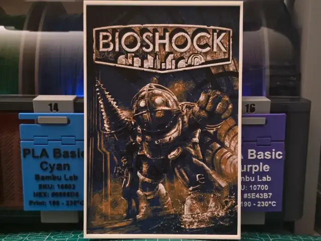 HueForge model: BioShock Poster - Hueforge Art by Lumpy3D