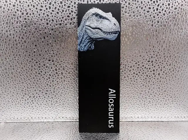 HueForge model: Allosaurus Bookmark hueforge by Borishotch Industries