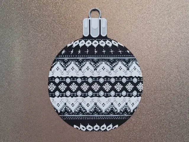 Christmas Ball With Classic Christmas Motif - BWHF
