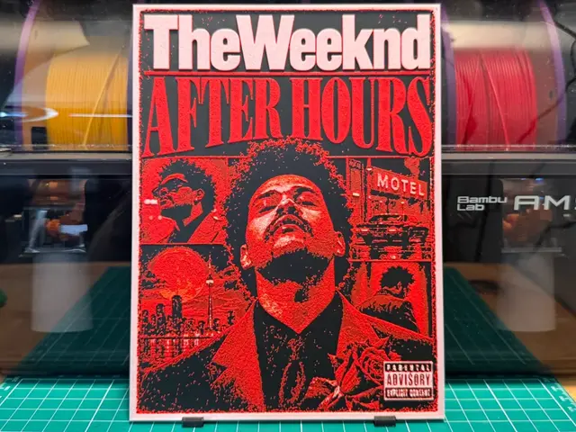 HueForge model: The Weeknd After Hours Poster by liv_3d