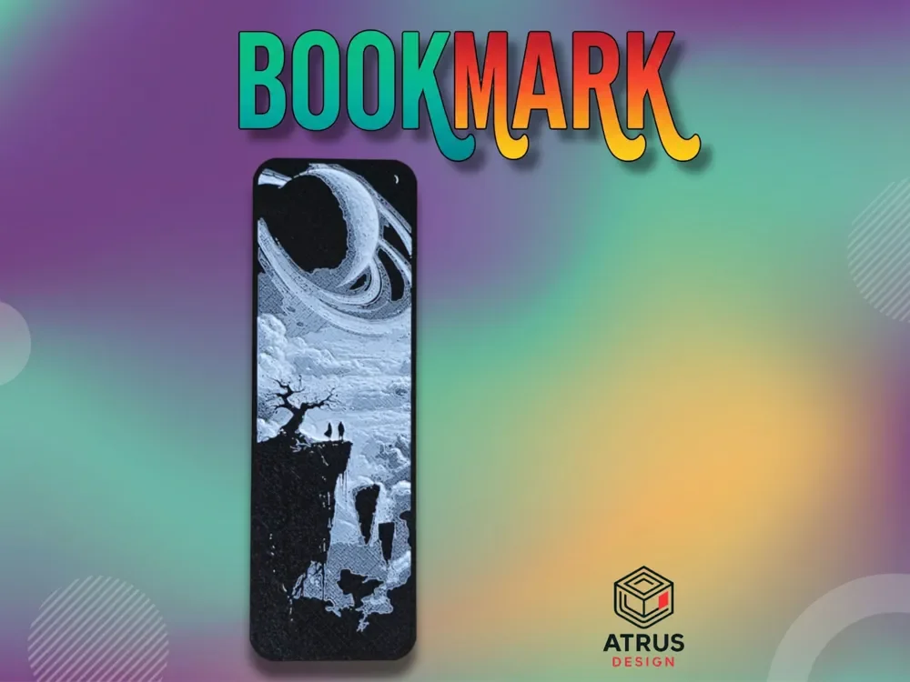 Dark Fantasy Bookmark by Atrus Design HueForge model: Dark Fantasy Bookmark by Atrus Design