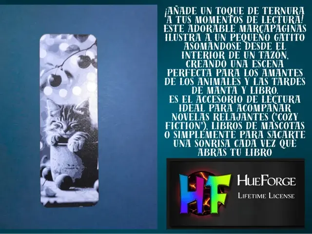 HueForge model: Bookmark Cat in a Cup  v3 by FYTY112