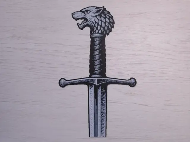 HueForge model: Jon Snow Bookmark by Atrus Design