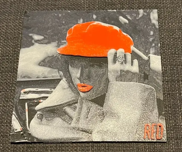 HueForge model: Red (Taylor's Version) Hueforge Print by cyanidesugar