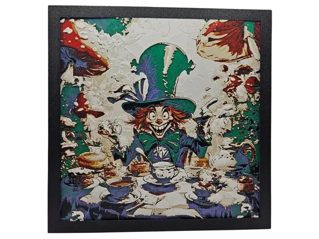 HueForge model: Mad Hatter - Alice in Wonderland Hueforge by Canadian Gamer