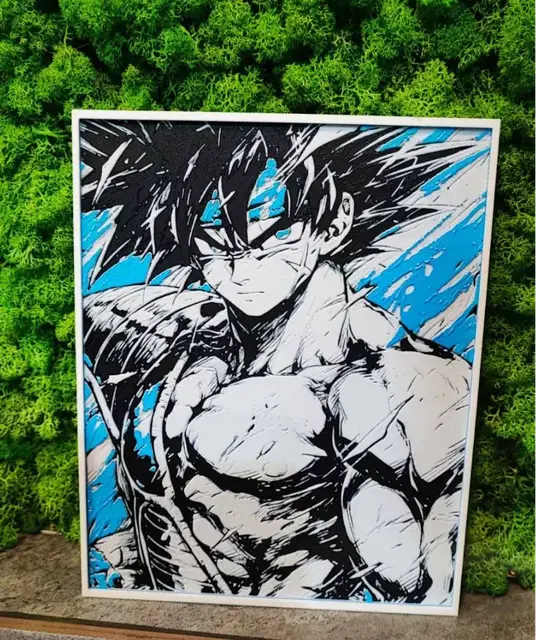 HueForge model: Bardock by Garuda3D