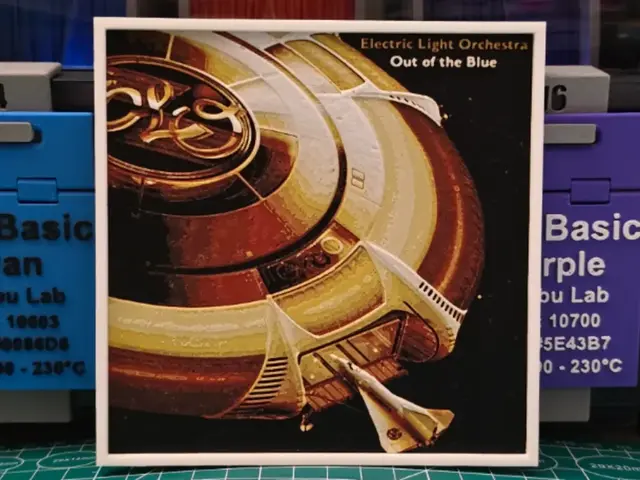 HueForge model: Electric Light Orchestra "Out of the Blue" Album by Lumpy3D