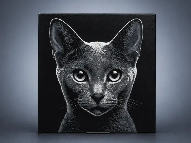 HueForge model: Russian Blue cat by Aleksandr