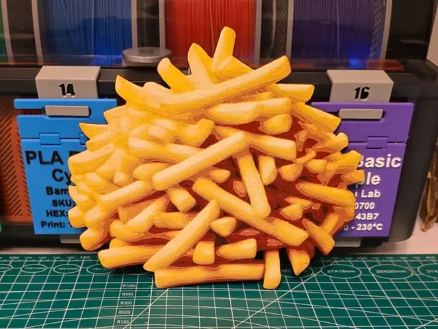HueForge model: French Fries - Hueforge Art by Lumpy3D