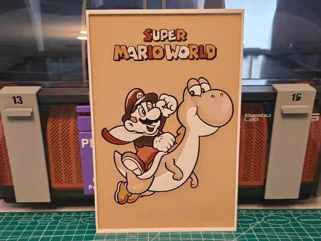 Super Mario World Game Poster - Hueforge Art