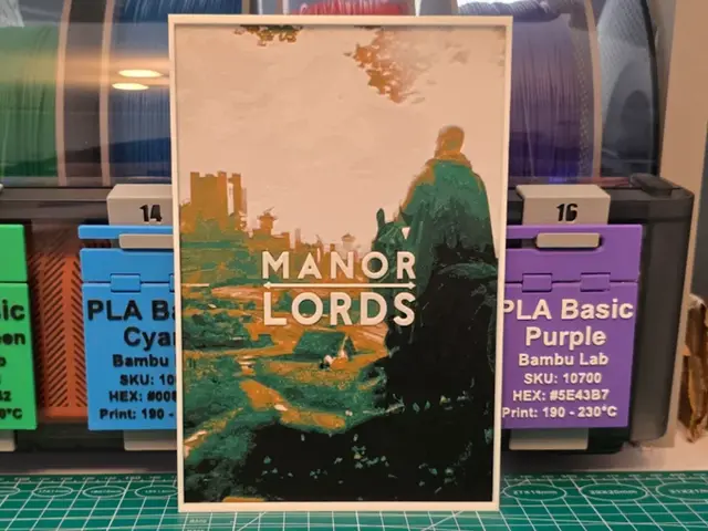 Manor Lords Game Poster - Hueforge Art