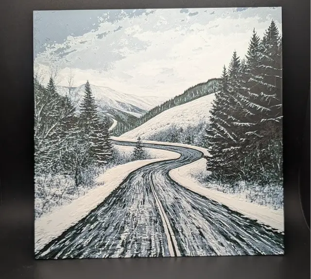 HueForge model: Winter Road Hueforge by the_bearded_jedi