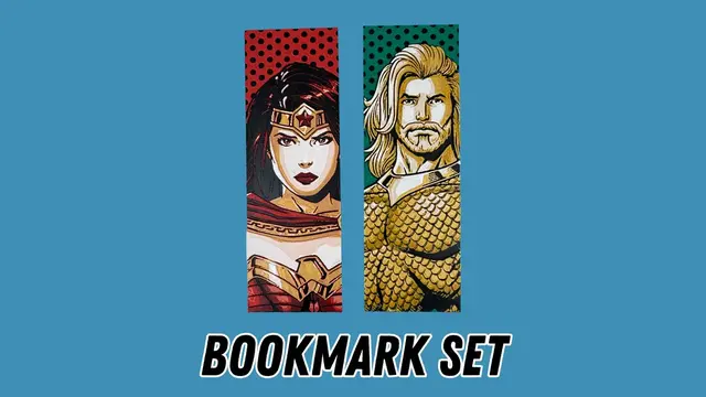 HueForge model: Wonder Woman and Aquaman - DC Comics Bookmark Set by Canadian Gamer