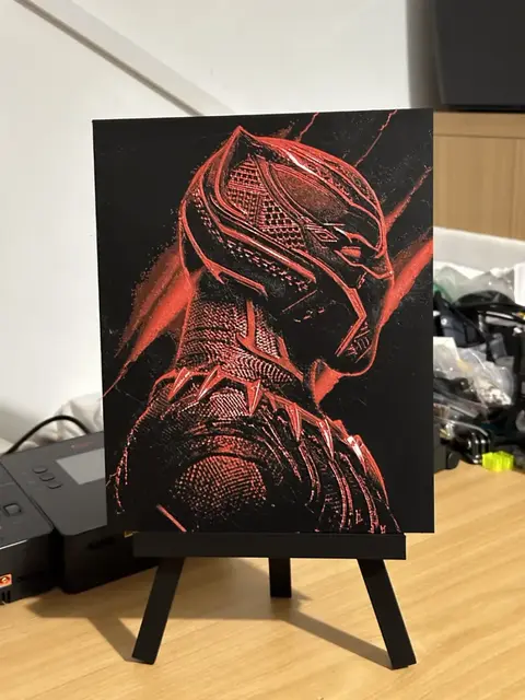 HueForge model: Black Panther HueForge Marvel by enricoRE