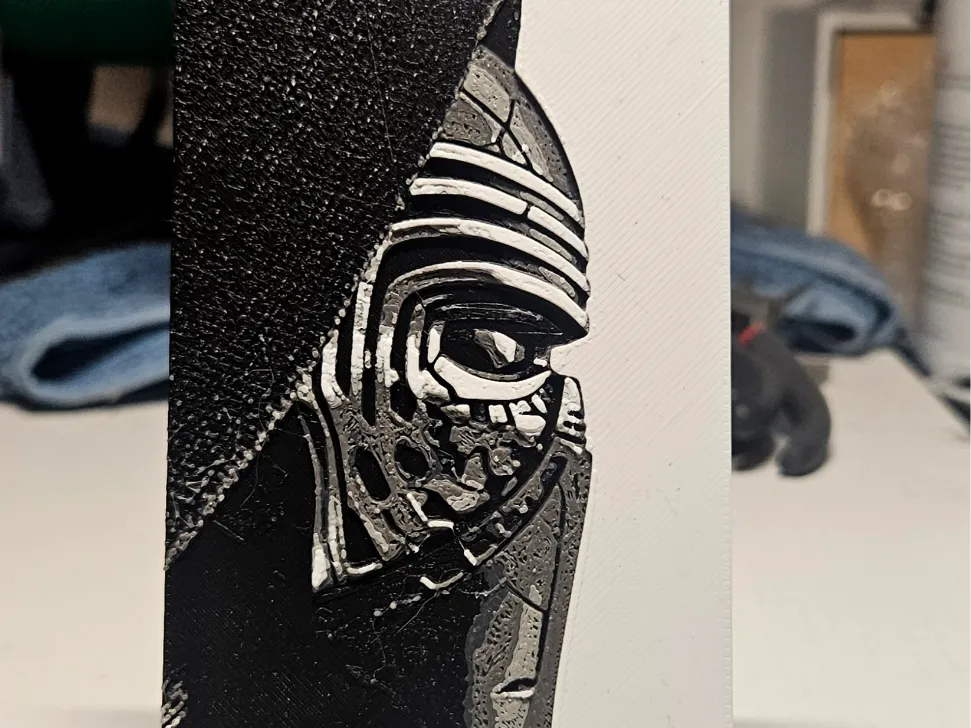 Kyle Ren Star Wars by Mano's 3d_Art HueForge model: Kyle Ren Star Wars by Mano's 3d_Art