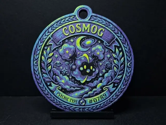 HueForge model: Cosmog #0789 - Pokemon Ornament by LED