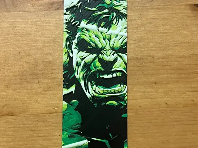 HueForge model: Hulk bookmark by Morganja