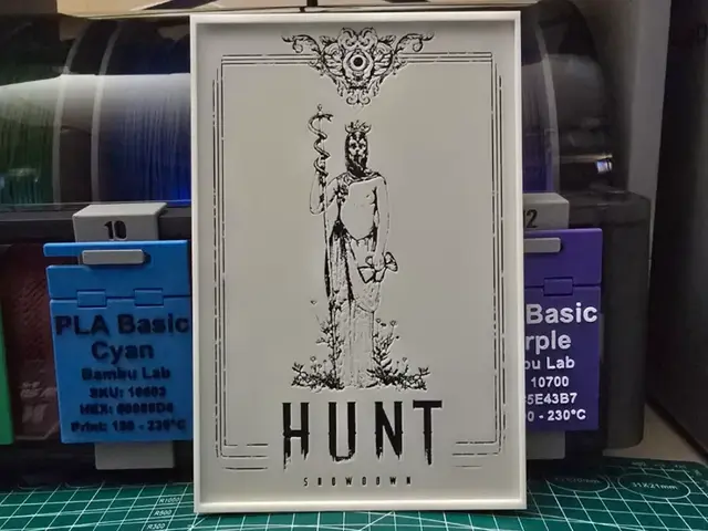 HueForge model: Hunt: Showdown Poster - Hueforge Art by Lumpy3D