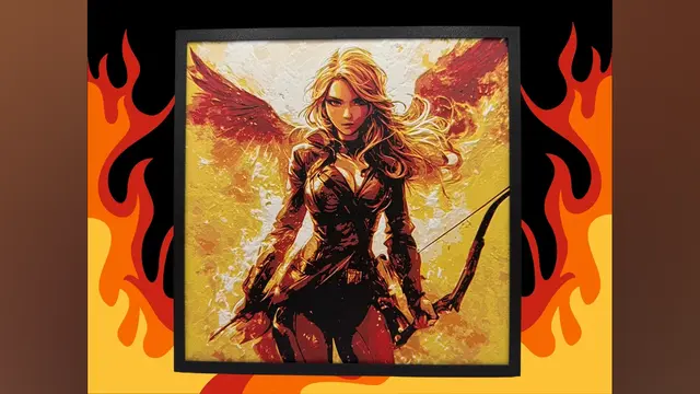 HueForge model: Katniss - The Girl on Fire - Hunger Games by Canadian Gamer