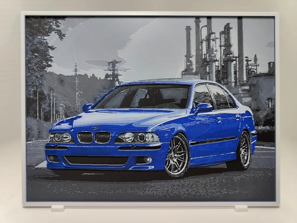 BMW M5 E39 - Hueforge by BeaN HueForge model: BMW M5 E39 - Hueforge by BeaN
