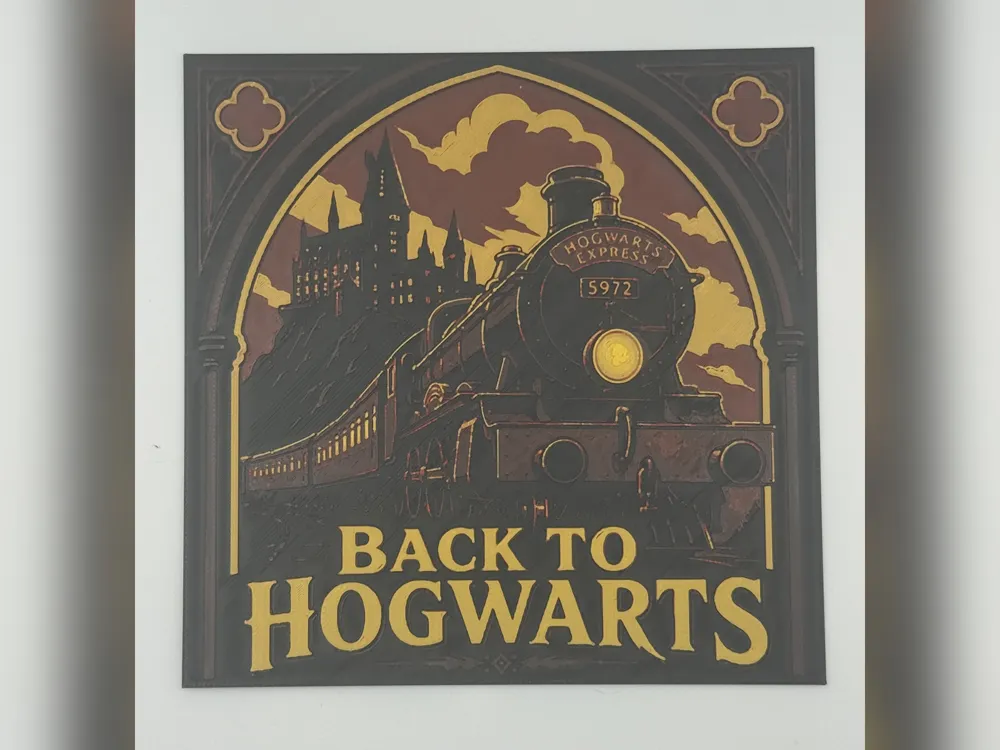 Back to Hogwarts Express HueForge Print by Thadius HueForge model: Back to Hogwarts Express HueForge Print by Thadius