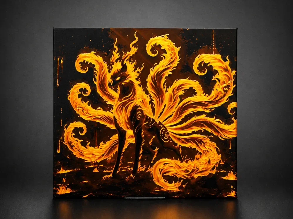 Foxfire - The Nine-Tailed Inferno by Aleksandr HueForge model: Foxfire - The Nine-Tailed Inferno by Aleksandr
