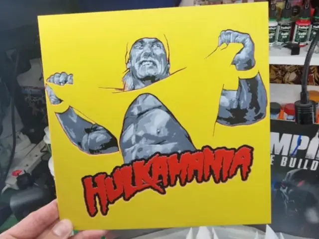 HueForge model: Hulk Hogan Hueforge by Dakiren