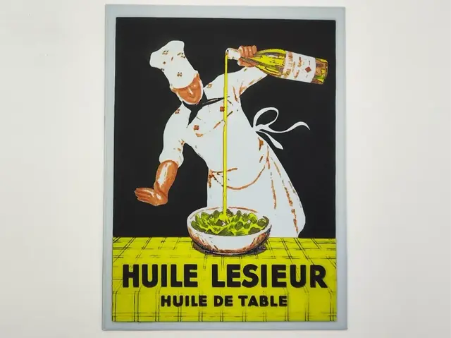 HueForge model: French vintage advertising poster - Lesieur Oil by Altf4-Formation
