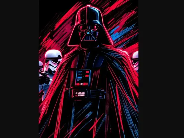 HueForge model: Hueforge Star Wars - Darth Vader & Storm troopers by Luckyfer