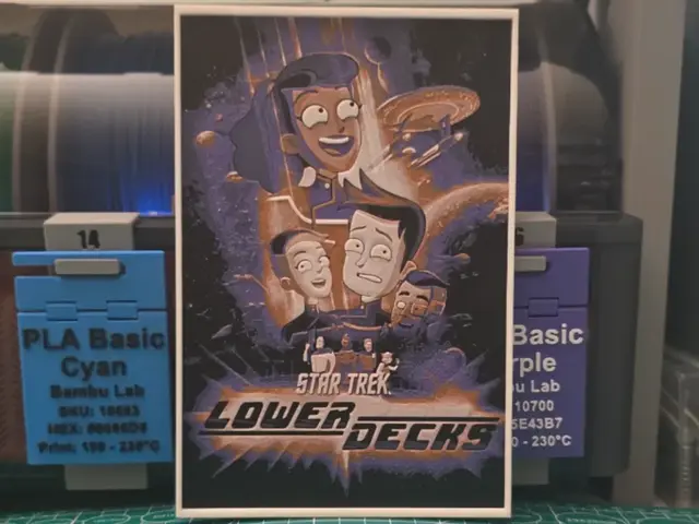 HueForge model: Star Trek: Lower Decks Poster - Hueforge Art by Lumpy3D