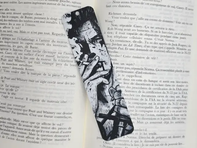 HueForge model: Bookmark Yami Black Clover by Kactus Fpv