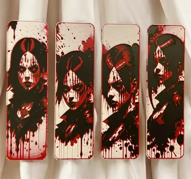 HueForge model: 4x Gorgeous Female Bookmarks by Morganja