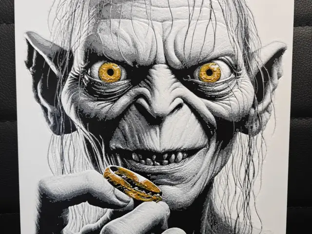HueForge model: Gollum My Precious One Ring LOTR by TheHueforgeLady