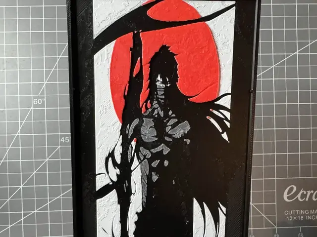 HueForge model: Hueforge of Ichigo Kurosaki Getsuga Tensho by SBC Creations