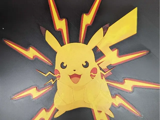 HueForge model: hueforge pikachu v4 by ZombiePaint3D