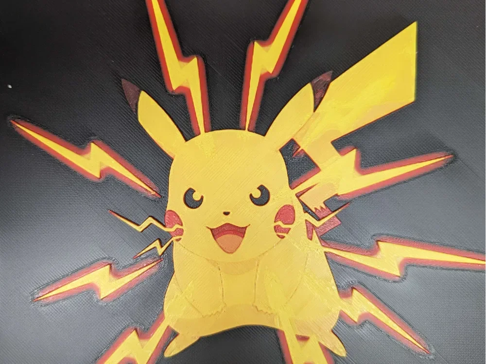 hueforge pikachu v4 by ZombiePaint3D HueForge model: hueforge pikachu v4 by ZombiePaint3D