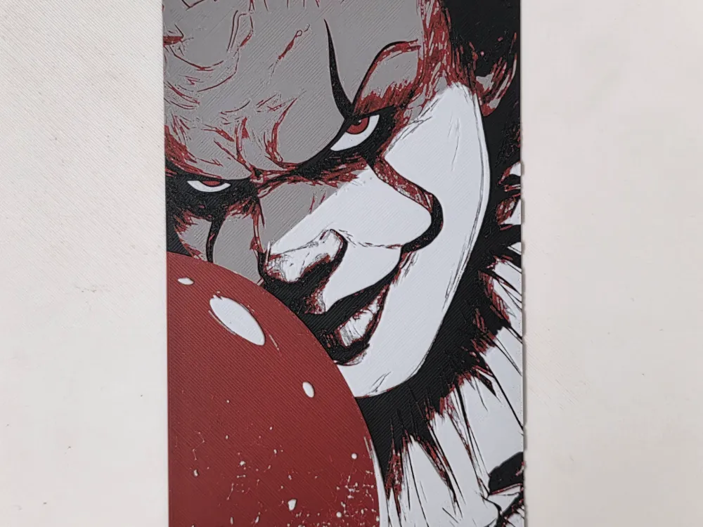 Pennywise Hueforge by Morganja HueForge model: Pennywise Hueforge by Morganja