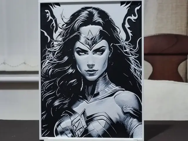 HueForge model: Wonder Woman (2) - HueForge 2 Color by BoDad