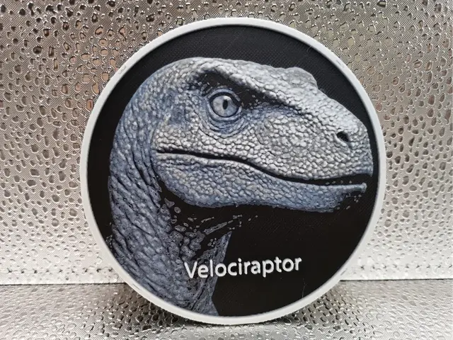 HueForge model: Velociraptor Coaster – Hueforge by Borishotch Industries