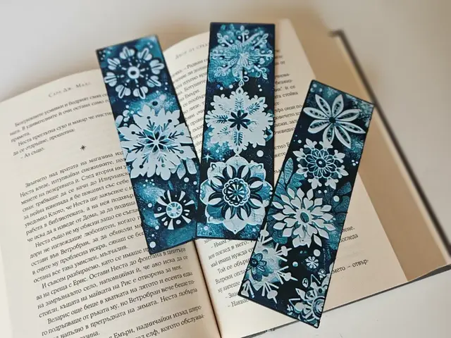 HueForge model: "Snowflake Symphony" - Bookmarks Set by C3D